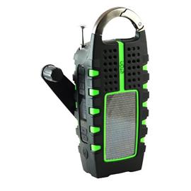 Green FM/AM Solar Wind up USB Radio