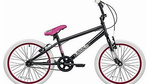 Scorpion Idol Girls Freestyle Bmx Bike Bicycle 20`` Alloy Wheels Black And Pink