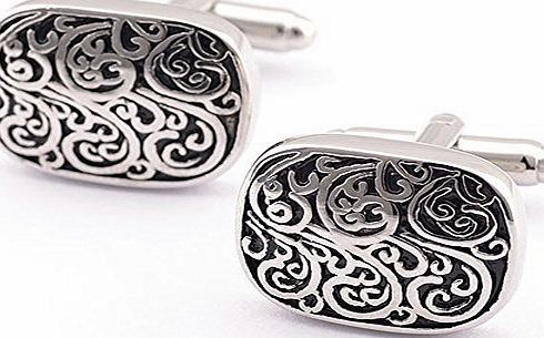 Scorpios Mens Jewelry Retro pattern Shirt Cufflinks French Cuff Nails 2Ps (With Gift Box)!