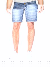 Blue yarn dyed chino shorts