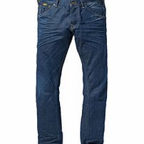 Phaidon mid blue pure cotton jeans