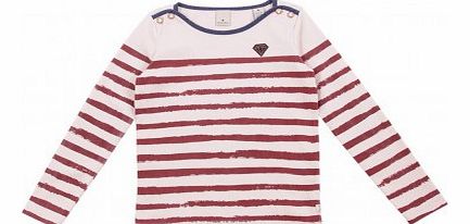 Striped T-shirt Red `4 years,6 years,8 years,12