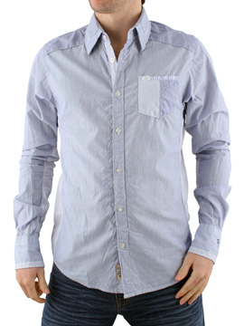 Scotch and Soda Blue Long Sleeved Cut and Sew