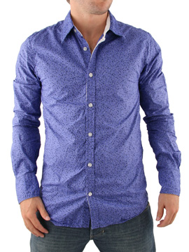 Scotch and Soda Blue Long Sleeved Shirt