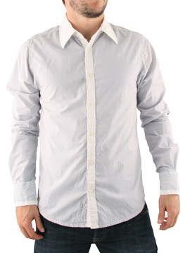 Scotch and Soda Blue Stripe Shirt