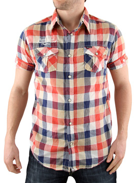 Scotch and Soda Red/Blue Check Shirt