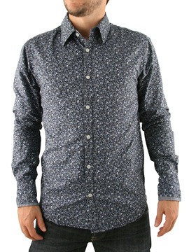 Scotch and Soda White/Blue Floral Shirt