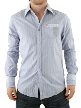 Blue Cut and Sew Shirt