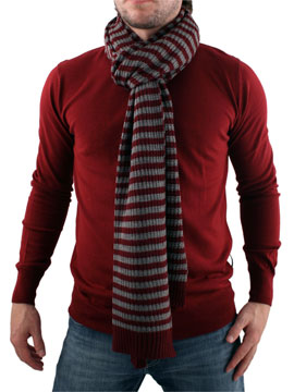 Burgundy Crew Neck Knit