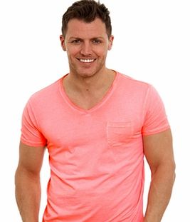 Scotch  Soda Oil Wash V-Neck T-Shirt