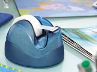 Scotch blue tape dispenser with fixed core which