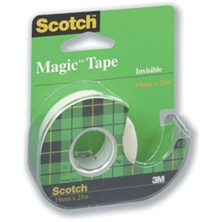 Scotch Magic Tape - 19mm x 25m - On dispenser