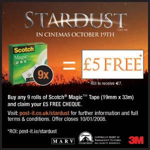 Scotch Magic Tape 810 Permanent Write-on