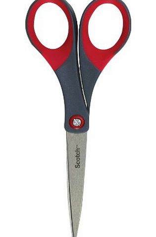 Scotch Precision Scissors - 18 cm, Grey/Red, 1 Pair