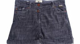 Scotch R`Belle Childrens blue turn-up shorts