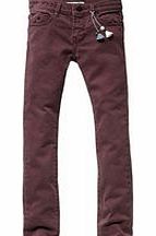 Scotch R`Belle Girls brown skinny cord trousers