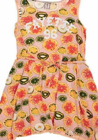 Scotch R`Belle Girls Scotch RBelle Printed Dress - Peach