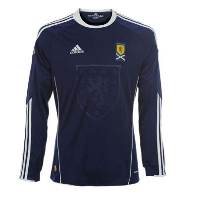 Scotland Adidas 2010-11 Scotland Adidas Long Sleeve Home Shirt