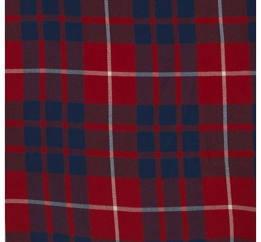 Boys Machine Washable Tartan Trousers made in Scotland (Waist 21 Inside Leg 16, Hamilton Red)