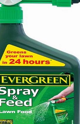 Scotts Miracle-Gro EverGreen 100sqm Spray/ Feed Lawn Food