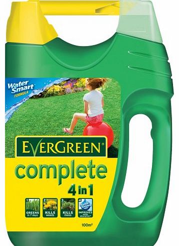 Scotts Miracle-Gro EverGreen Complete 100 sq m Lawn Food, Weed and Moss Killer Spreader