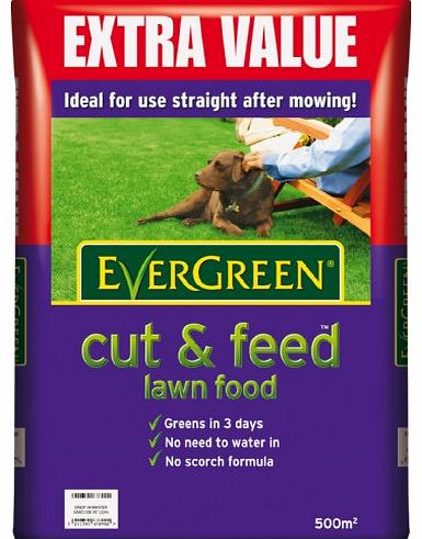 Scotts Miracle-Gro EverGreen Cut and Feed 500m sq Lawn Food Bag