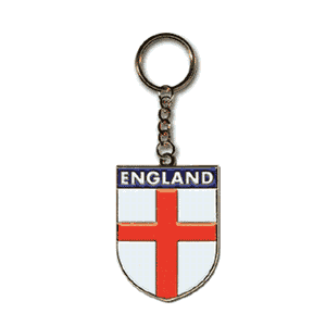 SCP England Enamel Keyring