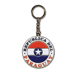 SCP Paraguay Enamel Keyring