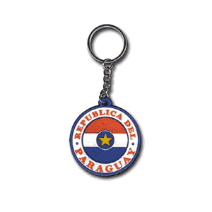 SCP Paraguay Rubber Keyring