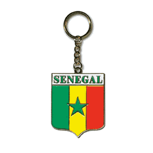 Senegal Enamel Keyring