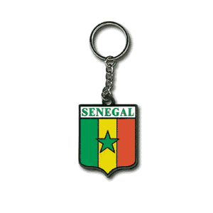 Senegal Rubber Keyring