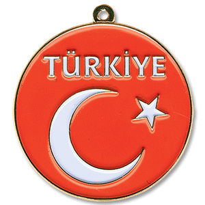 SCP Turkey Enamel Keyring