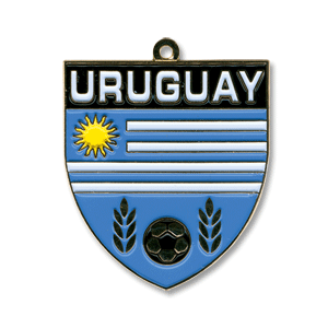 Uruguay Enamel Keyring