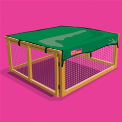 Scratch and Newton Guinea Pig and Rabbit Run Shade by Scratch and Newton