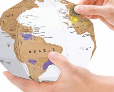 Scratch Map Globe 4551CXP