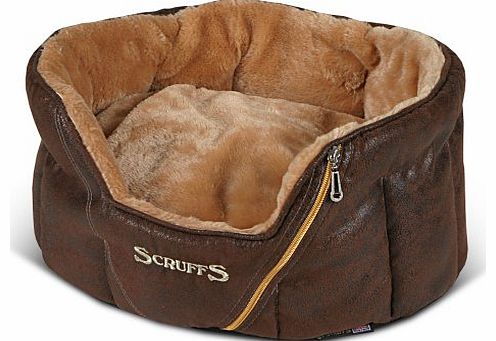 Scruffs Ranger Donut Pet Bed, Antique Brown, 46cm