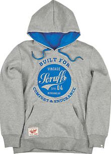 Scruffs, 1228[^]31921 Vintage Graphic Hoodie Grey Marl Large