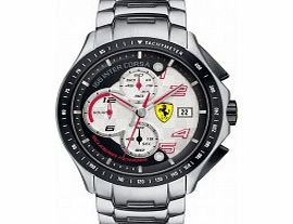 Scuderia Ferrari Mens Race Day Silver Watch