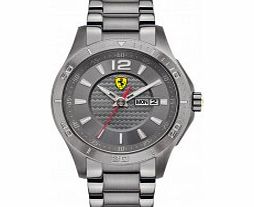 Scuderia Ferrari Mens Scuderia IP Grey Steel Watch