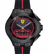 Scuderia Ferrari Race Day black and red chronograph watch