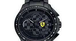 Scuderia Ferrari Race Day black stainless steel watch