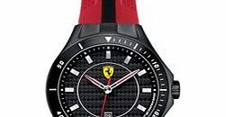 Race Day red and black stripe watch