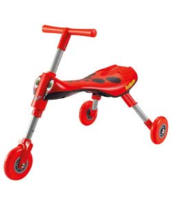 Scuttlebug Foot to Floor Ride-On - Red/Black