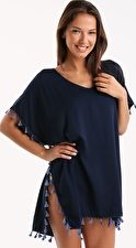 Seafolly, 1295[^]253303 Bling Beach Kaftan - Indigo