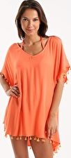Seafolly, 1295[^]253300 Bling Beach Kaftan - Nectarine