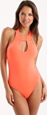 Seafolly, 1295[^]253158 Goddess Keyhole Maillot - Nectarine