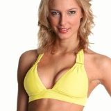 Seafolly Matt Separates Poolside Halter Bra - Citron