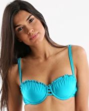 Seafolly, 1295[^]235858 Shimmer D Cup Bustier Bra - Eden