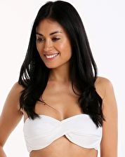 Seafolly, 1295[^]271567 Shimmer Twist Bandeau - White