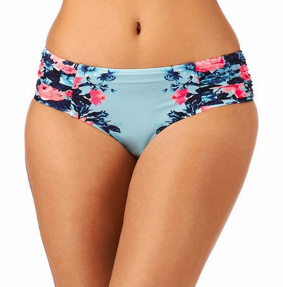 Seafolly Womens Seafolly Bella Rose Ruched Side Retro